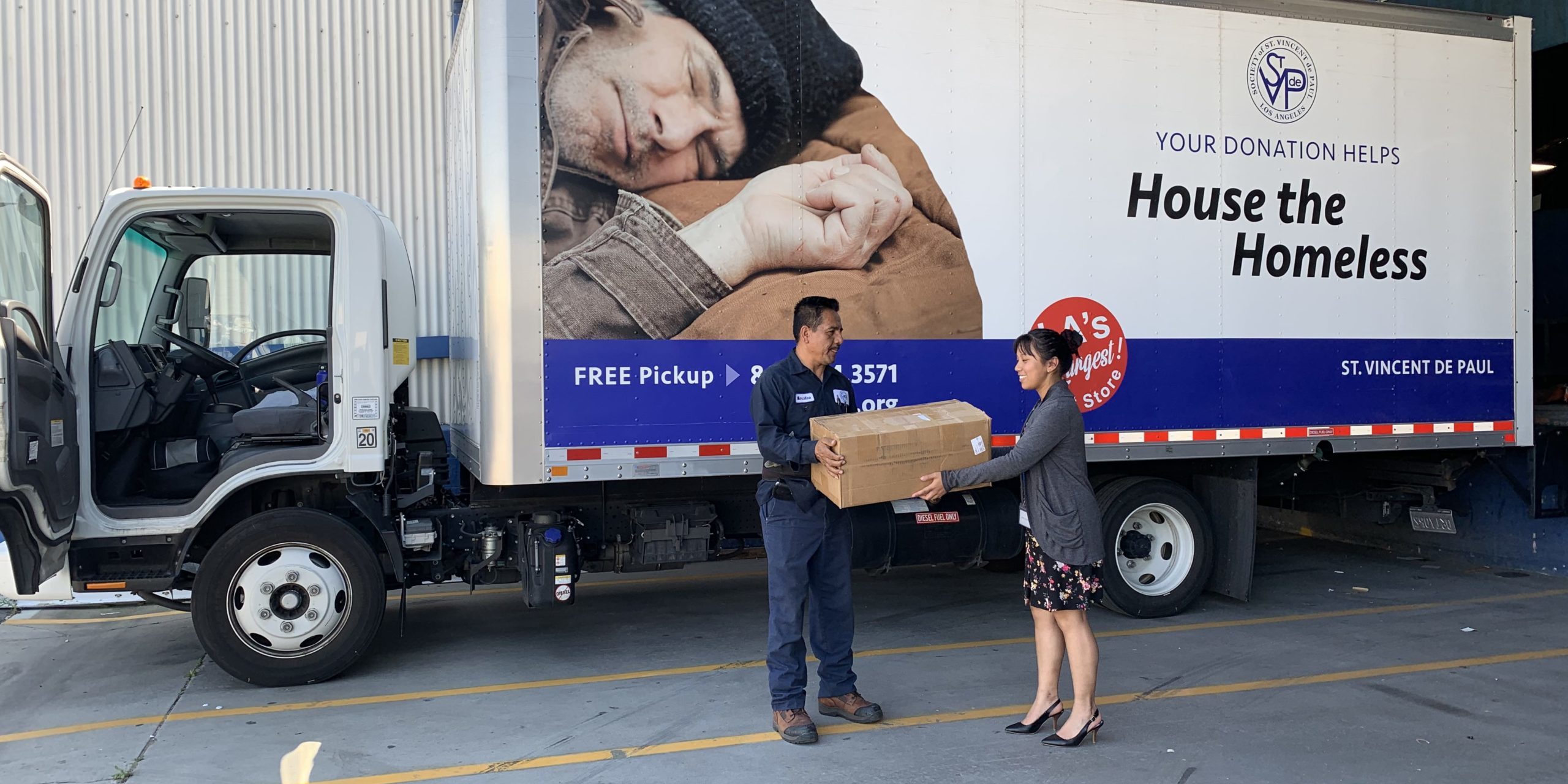 Item donations to SVdPLA help the poor and homeless in SoCal